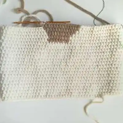 Pillow Reindeer Amigurumi Pattern step 2 - assembly progress