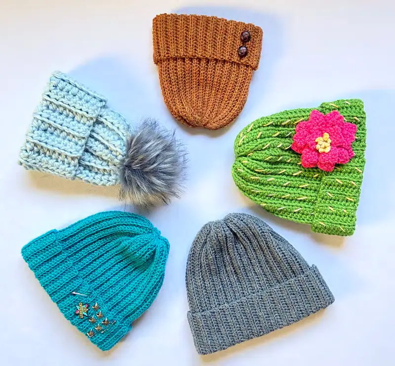 Free crochet pattern: Freestyle Beanie Pattern - Beginner Friendly level tutorial