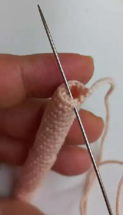 Mermaid and Jellyfish Amigurumi Pattern step 2 - assembly progress