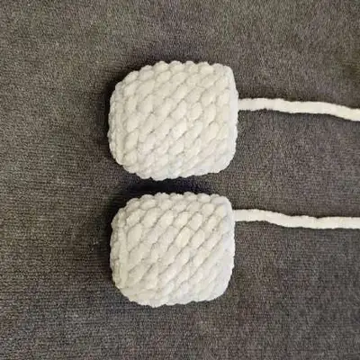 Nina The Plush Elephant Amigurumi Pattern step 3 - details and accessories