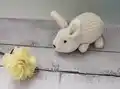 Rabbit Amigurumi Pattern step 1 - construction progress