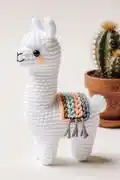 Layla the Llama Amigurumi Pattern step 1 - construction progress