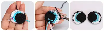 Toucan Amigurumi Pattern step 3 - details and accessories