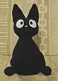 Jiji the Cat Amigurumi Pattern step 3 - details and accessories