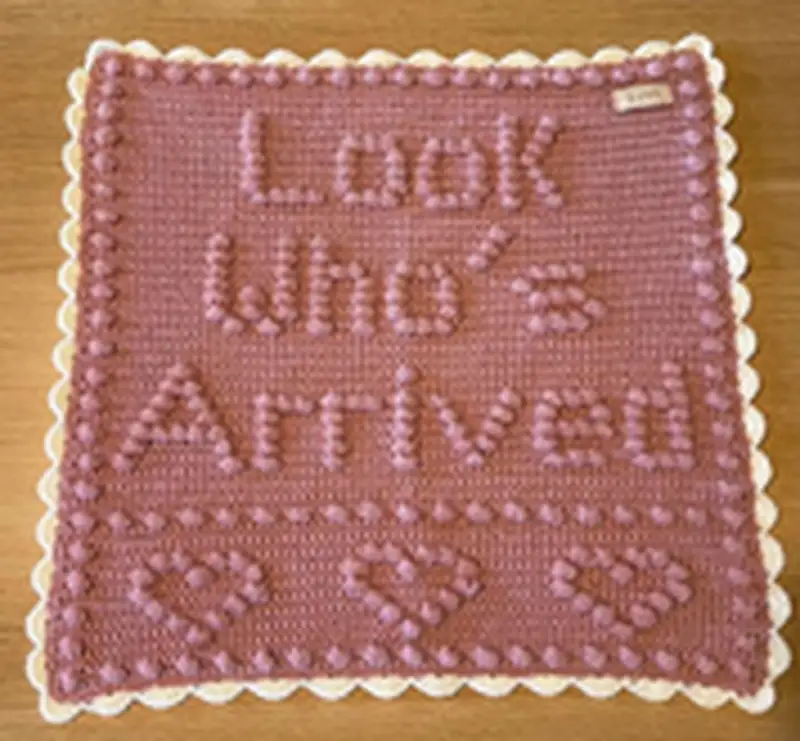 Free Intermediate crochet pattern: Look Who's Arrived Heart Pattern - Easy to follow tutorial