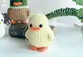 Duck No Sew Amigurumi Pattern step 1 - construction progress