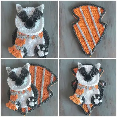 Houses of Wizardry Crochet Patterns step 3 - details and accessories