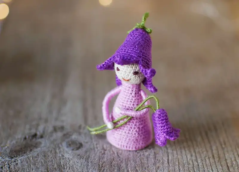 Free Intermediate crochet pattern: Bluebell Fairy Amigurumi Pattern - Easy to follow tutorial