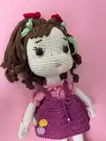 Cute Girl Doll Amigurumi Pattern step 3 - details and accessories