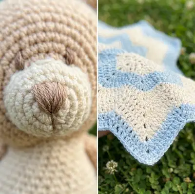 Cascading Ripples Blanket Pattern step 3 - details and accessories
