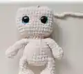 Baby Doll Amigurumi Pattern step 3 - details and accessories