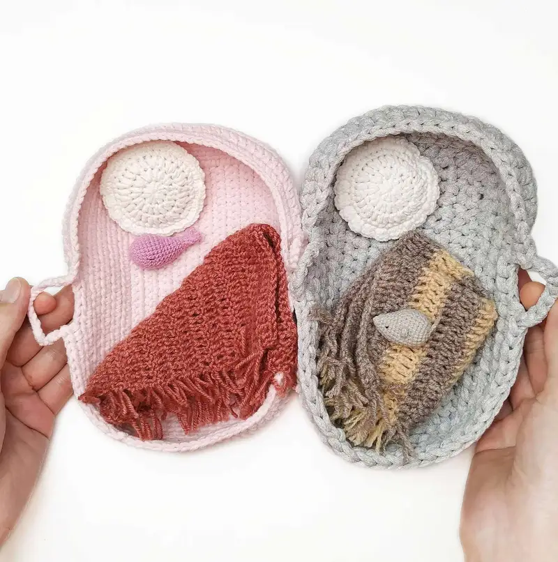 Free Intermediate crochet pattern: Bed, Blanket, Pillow and Toy Pattern - Easy to follow tutorial