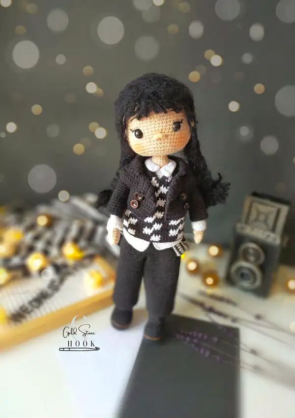 Wednesday Amigurumi Pattern