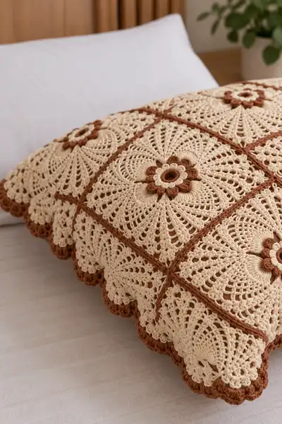 Stunning Lace Bedspread Pattern step 3 - details and accessories