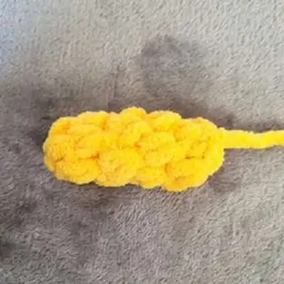 Pika the Electric Mouse Amigurumi Pattern step 2 - assembly progress