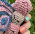 Ava the Butterfly Amigurumi Pattern step 3 - details and accessories