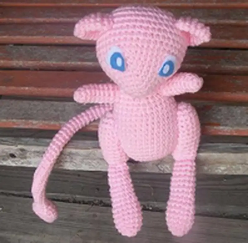 Free Intermediate crochet pattern: Mew Plushie Amigurumi Pattern - Easy to follow tutorial