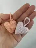 Heart Keychain Amigurumi Pattern step 4 - final assembly and finishing