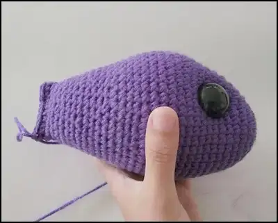 Erebus the Angler Fish Amigurumi Pattern step 3 - details and accessories