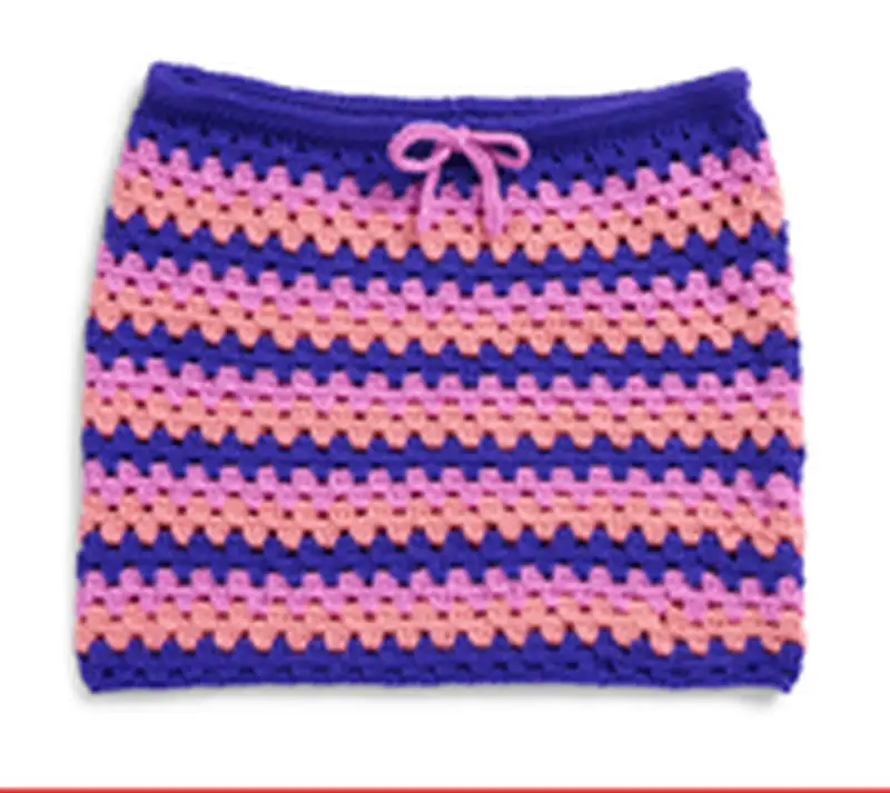 Free Beginner Friendly crochet pattern: Granny Clusters Crochet Skirt Pattern - Easy to follow tutorial