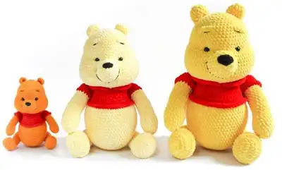 My Teddy Bear Amigurumi Pattern step 1 - construction progress