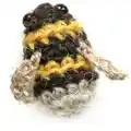 Crochet bumblebees Amigurumi Pattern step 1 - construction progress