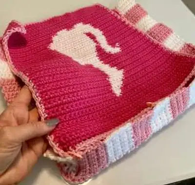 Baddie Barbie Bag Pattern step 4 - final assembly and finishing