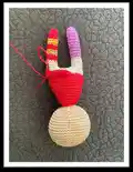 Miniature Pippi Amigurumi Pattern step 4 - final assembly and finishing
