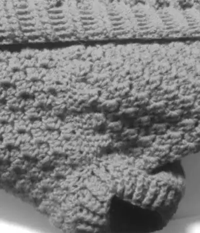 Lion Graphgan Cocoon Cardigan Pattern step 2 - assembly progress