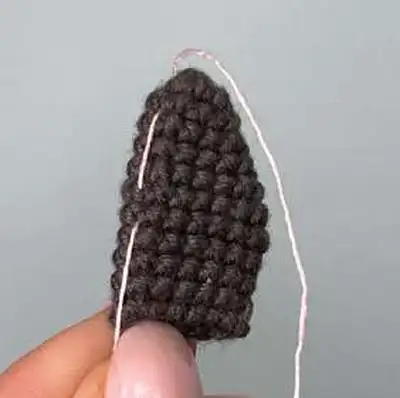 Night Fury Dragon Amigurumi Pattern step 4 - final assembly and finishing
