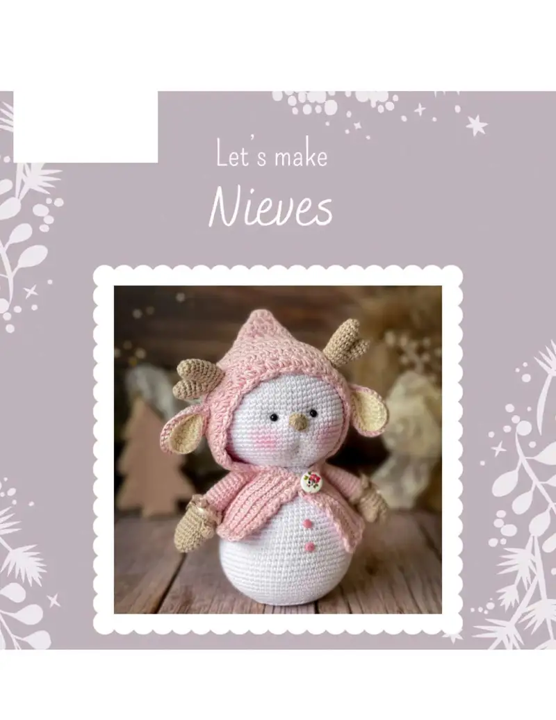 Free Intermediate crochet pattern: Nieves Amigurumi Pattern - Easy to follow tutorial