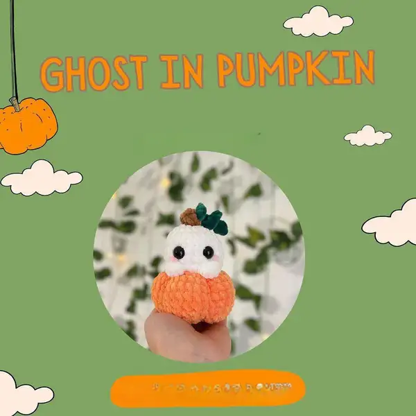 Ghost in Pumpkin Amigurumi Pattern