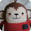 Minimals Monkey Amigurumi Pattern step 4 - final assembly and finishing