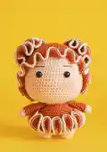 Caro-The Coral Girl Amigurumi Pattern step 1 - construction progress