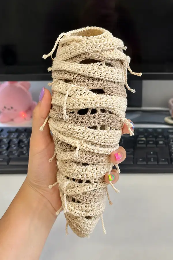 Wrapped Mummy Cone Amigurumi Pattern