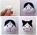 Adorable Cat Phone Pouch Pattern step 4 - final assembly and finishing