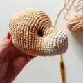 Alan the Lion Amigurumi Pattern step 3 - details and accessories
