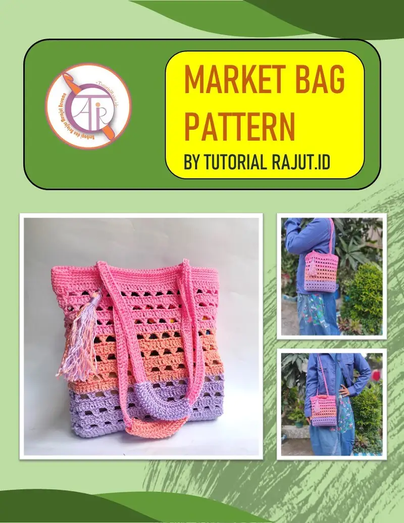 Free Intermediate crochet pattern: Market Bag Pattern - Easy to follow tutorial