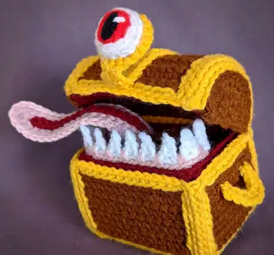 Mimic Amigurumi Pattern step 1 - construction progress