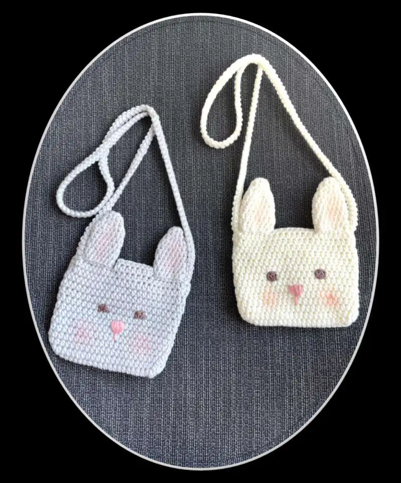 Free Beginner Friendly crochet pattern: Bunny Bag Pattern - Easy to follow tutorial