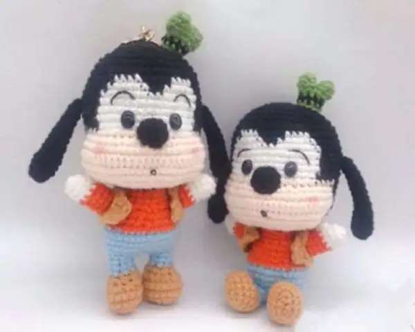 Standing and Sitting Goofy Amigurumi Pattern