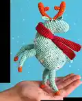 Storm The Deer Amigurumi Pattern step 1 - construction progress
