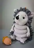Hedgehog Stacking Toy Amigurumi Pattern step 1 - construction progress