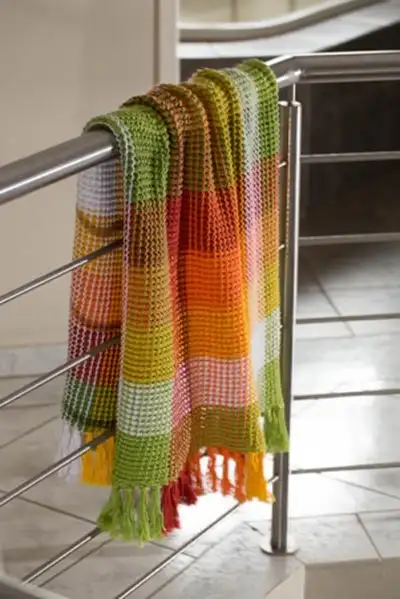Gingham Blanket Pattern step 4 - final assembly and finishing