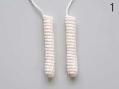 Wedding Couple Amigurumi Pattern step 2 - assembly progress