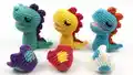 Baby Dinosaur Hatching Eggs Amigurumi Pattern step 2 - assembly progress