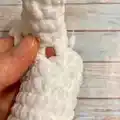 Snowman Amigurumi Pattern step 4 - final assembly and finishing