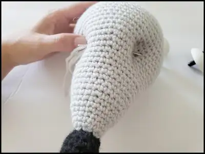 Sparky and Persephone Amigurumi Pattern step 3 - details and accessories