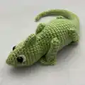 Clyde the Chameleon Amigurumi Pattern step 1 - construction progress