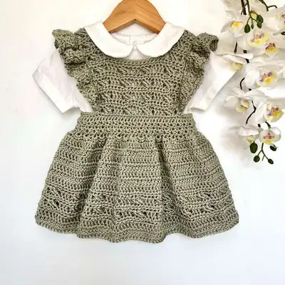 Baby Dress Pattern step 1 - construction progress